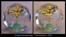 ANTIQUE FACETED BOHEMIAN GLASS PAPERWEIGHT GL73