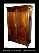 RENAISSANCE REVIVAL WALNUT ARMOIRE GERMANY