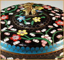 ANTIQUE ROUND CLOISONE BOX OR-15