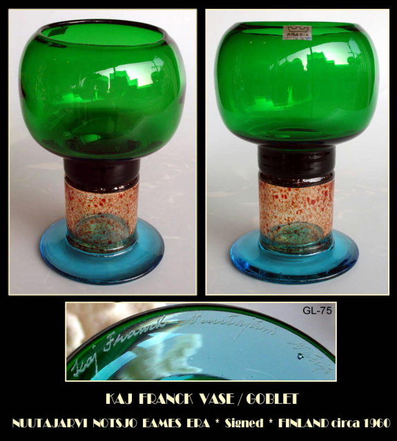 RARE KAJ FRANCK NUUTAJARVI NOTSJO EAMES ERA VASE
