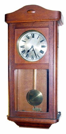 GERMAN WALL CLOCK Mathias Bauerle c. 1924-30