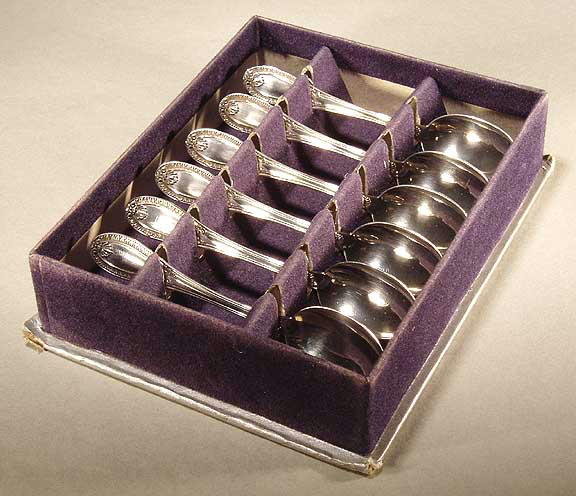 SET OF 6 MIB VINTAGE SILVER SPOONS SL48