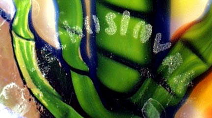 CZECH c.1930 ART DECO GLASS VASE KRALIK