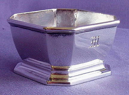 GORHAM STERLING SILVER OPEN SALT CELLAR 1927