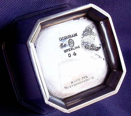 GORHAM STERLING SILVER OPEN SALT CELLAR 1927