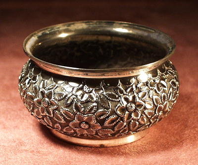 RARE GORHAM STERLING SILVER OPEN SALT CELLAR 1890