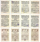 SET OF 12 GERMAN CIGARETTE CARDS c. 1930's P110