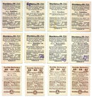 SET OF 12 GERMAN CIGARETTE CARDS c. 1930's P110