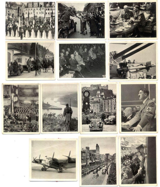 SET OF 13 GERMAN CIGARETTE CARDS c. 1930's P116