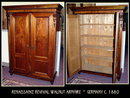 GERMAN RENAISSANCE REVIVAL WALNUT ARMOIRE c.1880