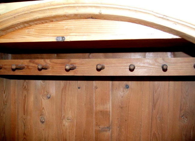 COUNTRY PINE ARMOIRE w DRAWER AUSTRIA c.1880