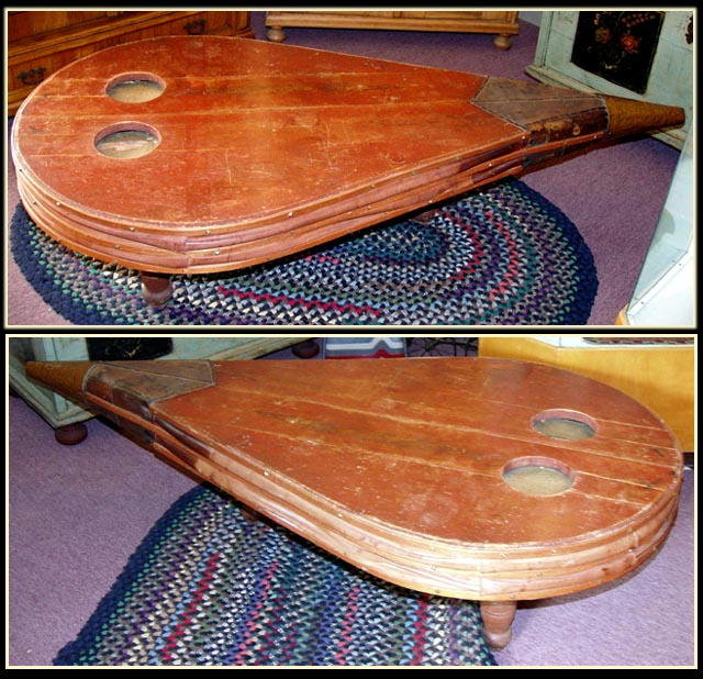 OLD FARM BELLOW COFFEE TABLE c.1900
