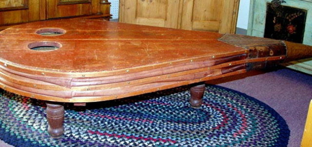 OLD FARM BELLOW COFFEE TABLE c.1900