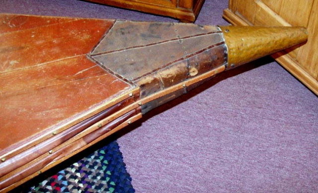 OLD FARM BELLOW COFFEE TABLE c.1900