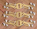 4 ART NOUVEAU ESCUTCHEON KEY HOLE COVER PLATES