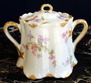 HAVILAND LIMOGES ANTIQUE SUGAR w LID SCHLEIGER #36
