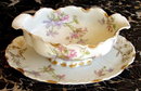 HAVILAND LIMOGES ANTIQUE GRAVY w UNDERPLATE SCHLEIGER #36