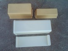 TUPPERWARE BUTTER CADDY BRICK CHEESE HOPPER DAIRY GOODS STORAGE CONTAINER REFRIGERATOR TUB