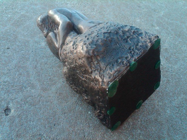 NUDE LOVER MAN WOMAN STATUE FIGURINE AUSTIN PRODUCTIONS RETRO DESK ORNAMENT 1971 DATE
