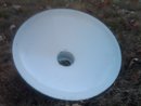 GREEN WHITE ENAMEL PORCELAIN COATED LIGHT FIXTURE SHADE COVER GLOBE OUTDOOR LAMP ACCESSORY
