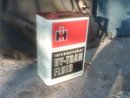 INTERNATIONAL HARVESTER TRANSMISSION OIL LUBRICANT CAN TIN TUB ADVERTISING CANNISTER