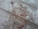 CALF WEAN STEEL MESH BASKET GOAT MAMMAL WEANLING FARM RANCH TOOL GARDEN FLORAL FLOWER DISPLAY PIECE
