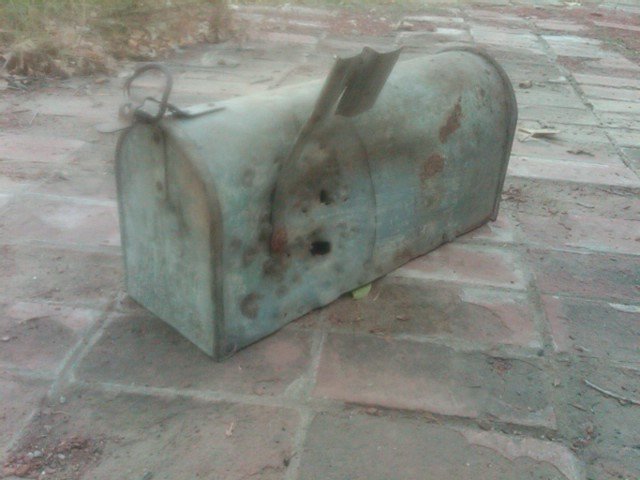 GALVINIZED STEEL MAILBOX FARM RANCH TOOL DULUTH ROOFING COMPANY MANUFACTURER MARK