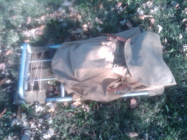BOY SCOUT HIKING BACKPACK CANVAS KNAPSACK HIKE PACK 1960'S ERA SCOUTING ACCESSORY OUTDOOR APPAREL EQUIPMENT