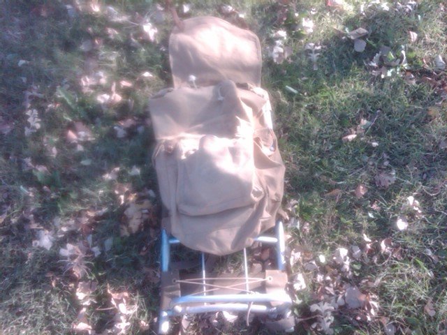BOY SCOUT HIKING BACKPACK CANVAS KNAPSACK HIKE PACK 1960'S ERA SCOUTING ACCESSORY OUTDOOR APPAREL EQUIPMENT
