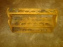 WOODEN TEST TUBE RACK SPICE HOLDER SCHOOL BIOLOGY PHYSICS LABORATORY UTENSIL SCIENCE TOOL