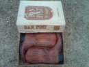 RETRO LEATHER REPTILE SKIN COWBOY BOOTS DAN POST EL PASO TEXAS ORIGINAL CARDBOARD BOX