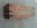 ARMOUR CLOVERBLOOM COLORED AMERICAN WOODEN CHEESE BOX DAIRY STORAGE CRATE