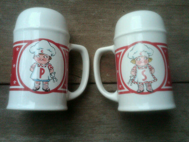 CAMPBELL SOUP KID SALT PEPPER SHAKER SPICE JAR