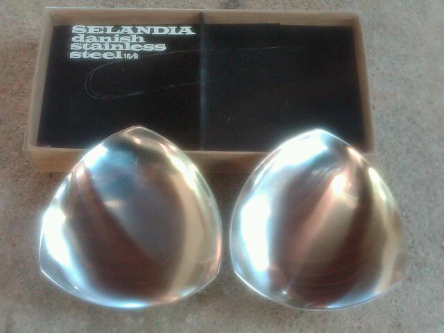 SELANDIA DENMARK STAINLESS STEEL CONDIMENT BOWL DANISH MODERN KITCHEN TABLEWARE UTENSIL