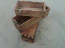WOODEN CHEESE BOX DAIRY CRATE SWIFTS BROOKFIELD ARMOUR CLOVERBLOOM PABST ETT BLUE LABEL PAINTED ADVERTISING