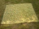 YELLOW ORANGE FLORAL FLOWER BLANKET TROUSER SLACK QUILT WALL TAPESTRY