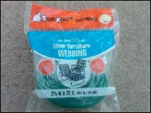 FROST KING RETRO LAWN FURNITURE WEBBING GREEN FIBER ROLL ALUMINUM CHAIR PLASTIC REPAIR TAPE