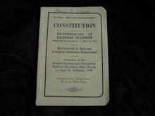 RAILROAD TRAINMEN CONSTITUTION BOOKLET