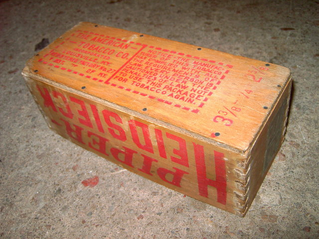 PIPER HEIDSIECK TOBACCO BOX DOVETAIL CRATE CHAMPAGNE FLAVOR