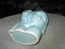 HULL LADY VASE BLUE POTTERY PLANTER
