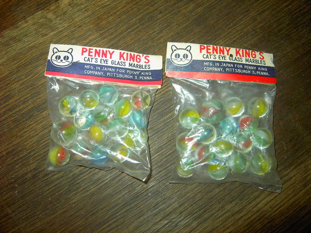 CAT EYE MARBLES PENNY KING ORIGINAL PACKAGE