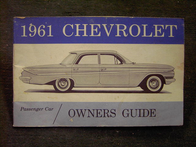 1961 CHEVROLET CAR GUIDE MANUAL