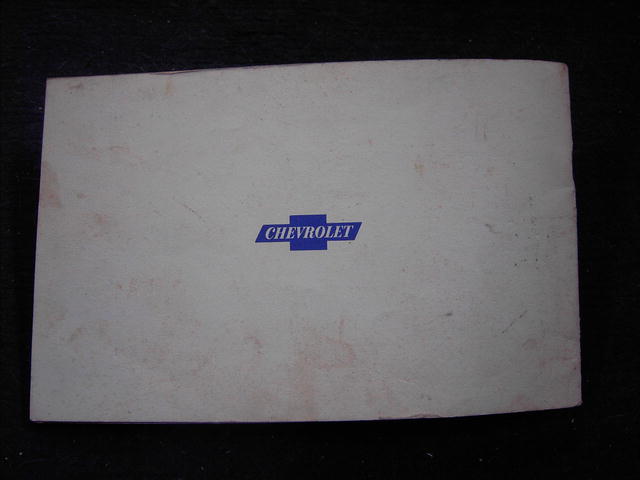1961 CHEVROLET CAR GUIDE MANUAL