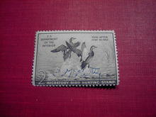 DUCK STAMP MIGRATORY BIRD HUNTING 1951 1952 GADWALL