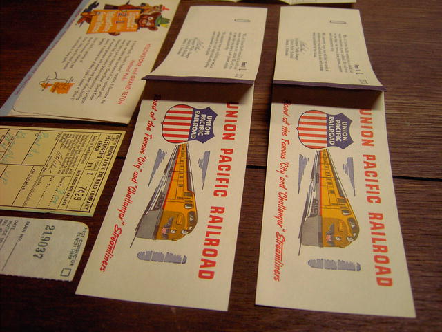 UNION PACIFIC TRAIN TICKET RAILROAD PASS