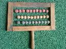 GRAMMAR SCHOOL ABACUS COLORED WOOD BEAD COUNTING LEARNING TOY
