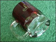 RUBY WASH PRESS GLASS MUG MINIATURE CUP SIOUX FALLS SOUTH DAKOTA ENGRAVING