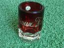 RUBY WASH PRESS GLASS MUG MINIATURE CUP SIOUX FALLS SOUTH DAKOTA ENGRAVING