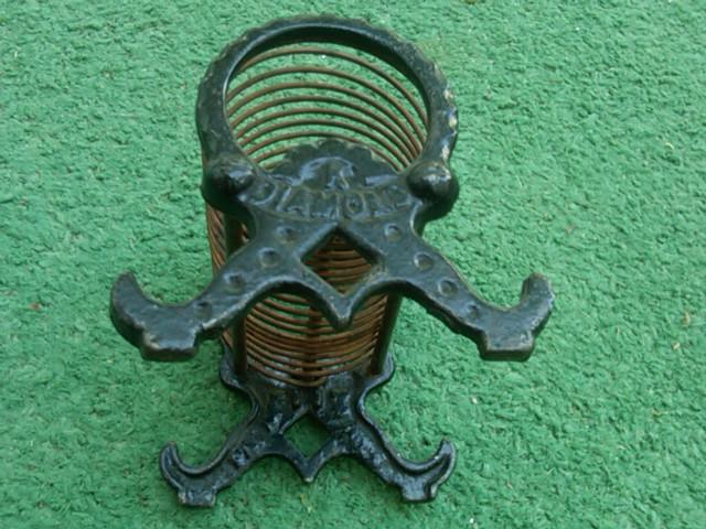 CAST IRON DESK ACCESSORY VICTORIAN ERA ENVELOPE PAPER CARD ORGANIZER DIAMOND BRAND HOUSEHOLD TOOL