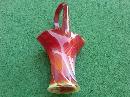 IMPERIAL END OF DAY COLORED GLASS BRIDES BASKET FLORAL FLOWER VASE KITCHEN TABLE CENTERPIECE